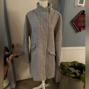 J. Crew Gray Italian Stadium Coat